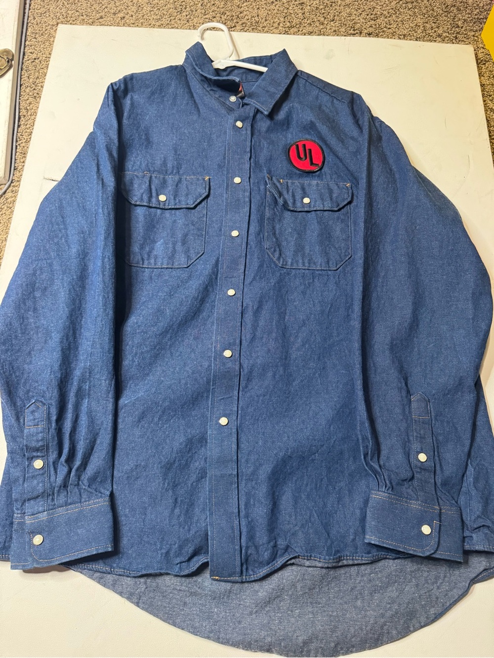 Denim Button-Up Work Shirt Jacket - Blue Big Ben" work shirt
